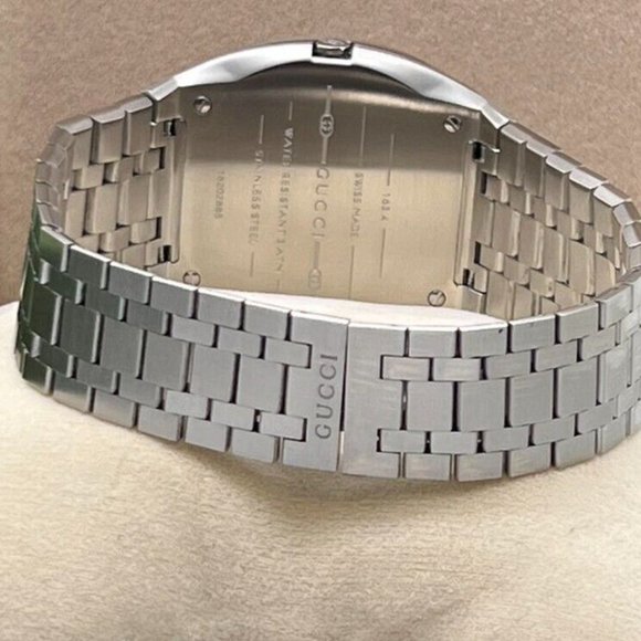 Gucci, NEW, Swiss Quartz Pink Dial 38mm Unisex Watch, Sapphire Crystal, YA163410 - Picture 4 of 5